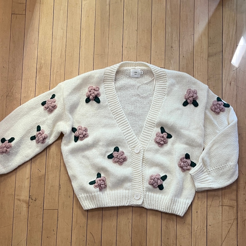 Floral Oversized Cardigan